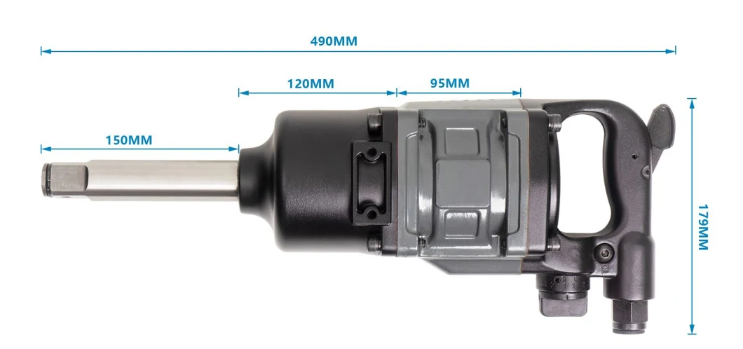 TR-535 1 ίντσας αέρα αντίκτυπου βαρέων καθηκόντων επαγγελματικός βιομηχανικός γαλλικών κλειδιών αντίκτυπου γαλλικών κλειδιών γρήγορος και ακριβής πνευματικός